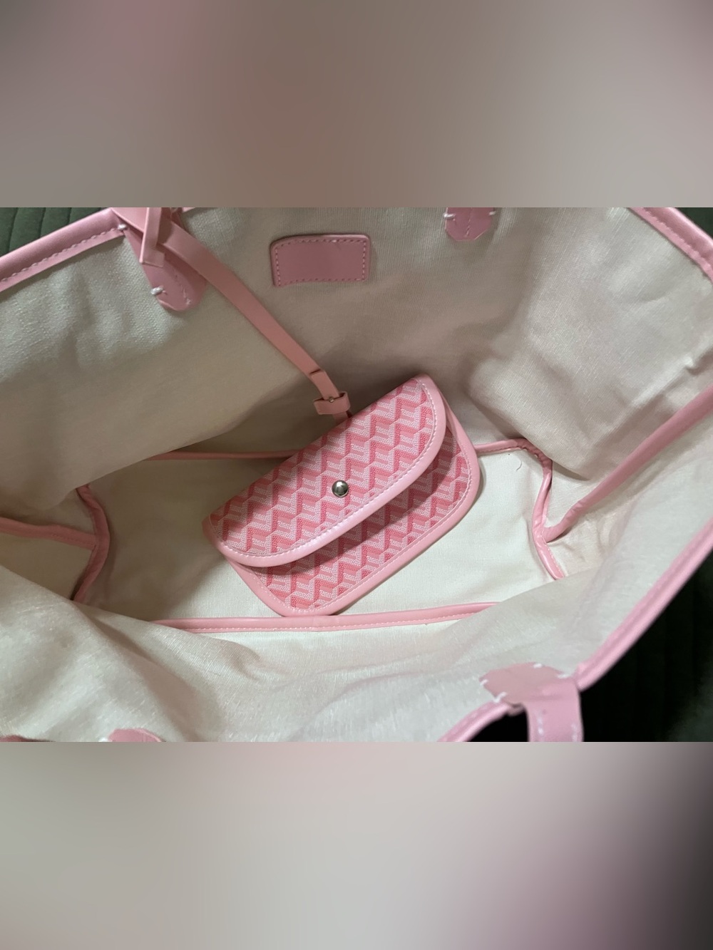 Pink Patterned Tote - Picture 4 of 8